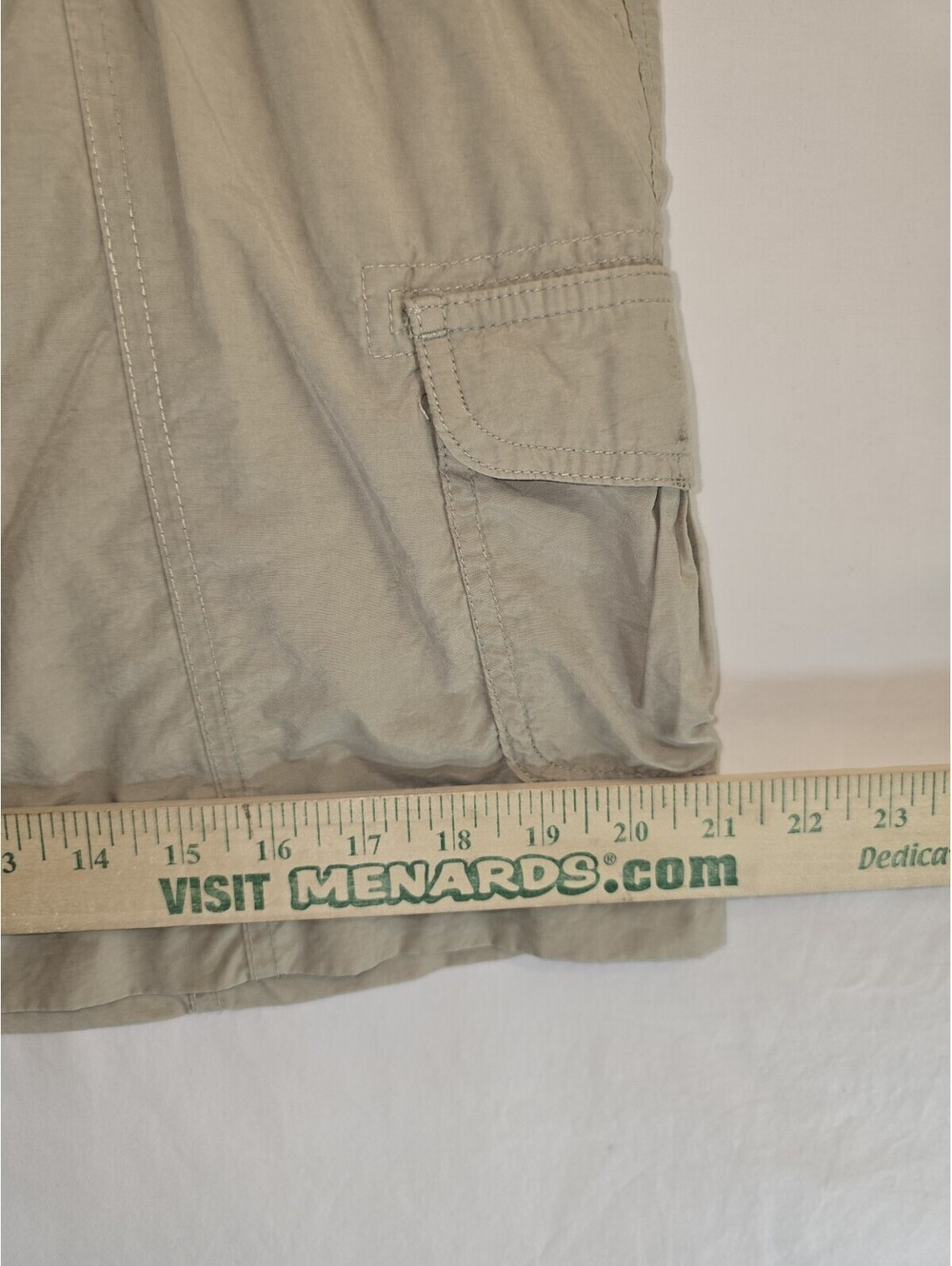 Lands' End Women's Khaki Cargo Skirt Size 10 Cotton Nylon Blend - Picture 4 of 6